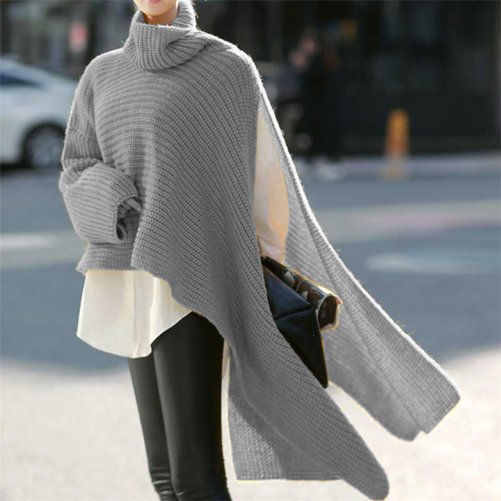 TURTLENECK KNITTED PULLOVER SWEATER